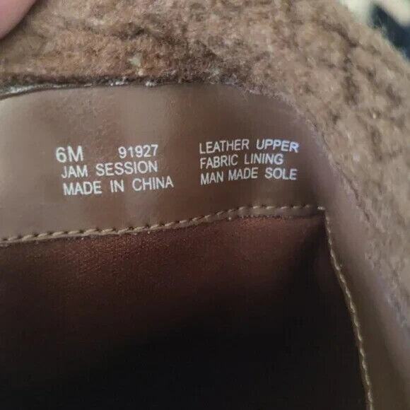 Y2K Kenneth Cole Brown Suede Knee High Wedge Boots Size US 6 - Picture 7 of 9